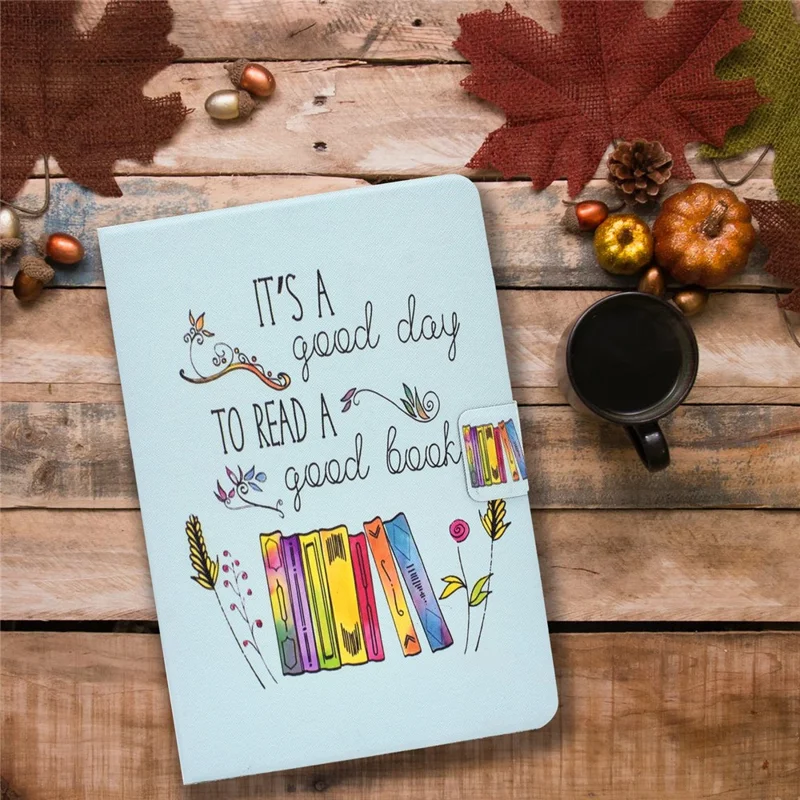 Чехол-книжка с цветочным принтом для Amazon Kindle Youth Edition 2022, из искусственной кожи с отделением для карт, подставка, магнитная застежка — красочные книги