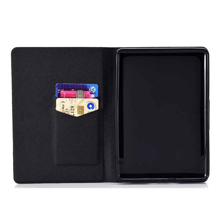 Per Amazon Kindle Youth Edition 2022 Folio Flip PU Leather Cover Pattern Printing Card Holder Stand Protective Tablet Case - Skull