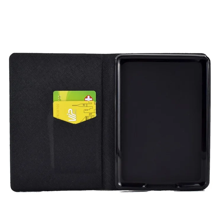 For Amazon Kindle 11th Gen (2022) Folio Flip PU Leather Cover Pattern Printing Card Holder Stand Protective Tablet Case - Seawater