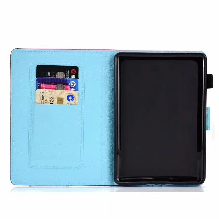 For Amazon Kindle Youth Edition 2022 Cover Stitching Line PU Leather Tablet Full Protection Case with Card Slots - Husky