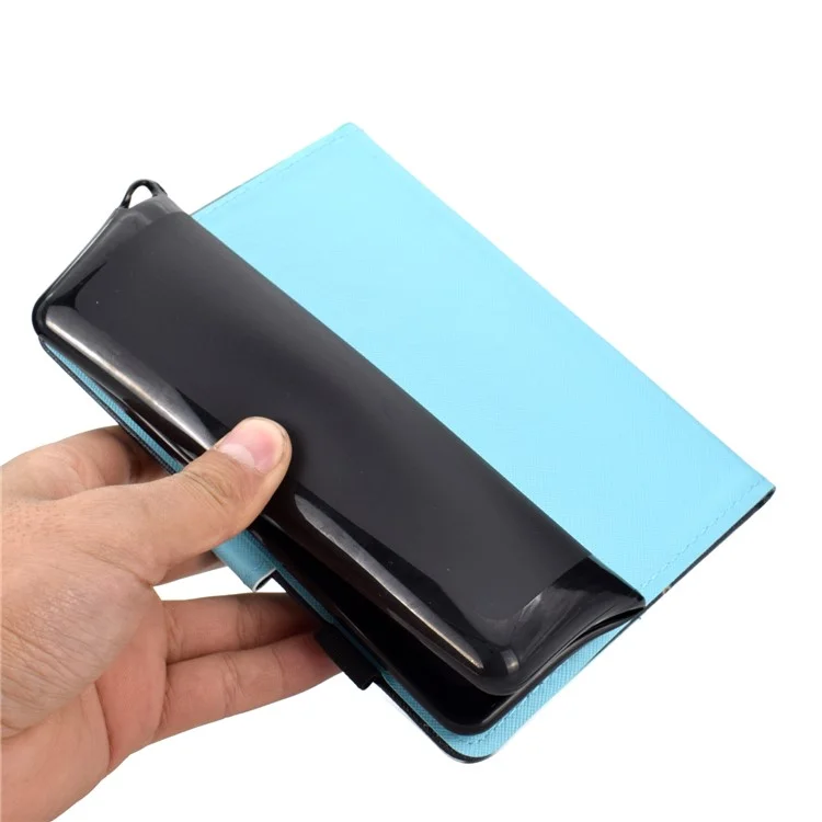 For Amazon Kindle Youth Edition 2022 Cover Stitching Line PU Leather Tablet Full Protection Case with Card Slots - Husky
