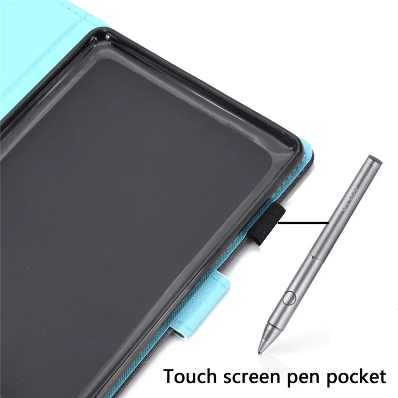 For Amazon Kindle Youth Edition 2022 Cover Stitching Line PU Leather Tablet Full Protection Case with Card Slots - Rainbow Horse