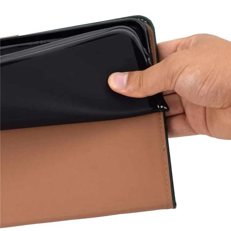 Per Amazon Kindle Youth Edition 2022 Custodia Tablet in Pelle PU con Cucitura Linea, Slot per Schede, Supporto Pieghevole, Coperchio a Portafoglio con Supporto per Matita - Nero