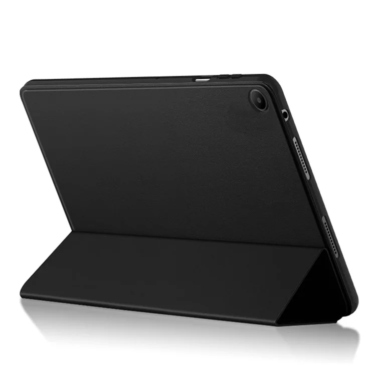 Para Huawei Matepad SE 10,4 Polegadas 2022 Tri-fold Stand Protetive Folio Tablet Caso PU Couro à Prova de Choques Tampa de Tablet - Preto