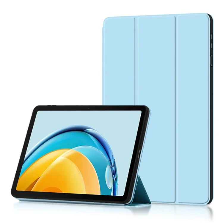 Para Huawei Matepad SE 10,4 Polegadas 2022 Tri-fold Stand Protetive Folio Tablet Caso PU Couro à Prova de Choques Tampa de Tablet - Azul