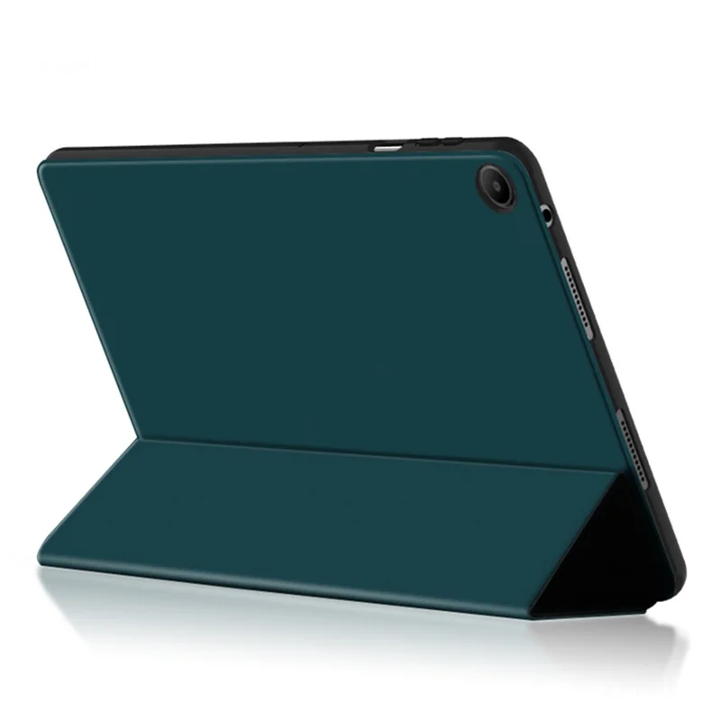 For Huawei MatePad SE 10.4-inch Tri-fold Stand Protective Folio Tablet Case PU Leather Shockproof Tablet Cover - Green