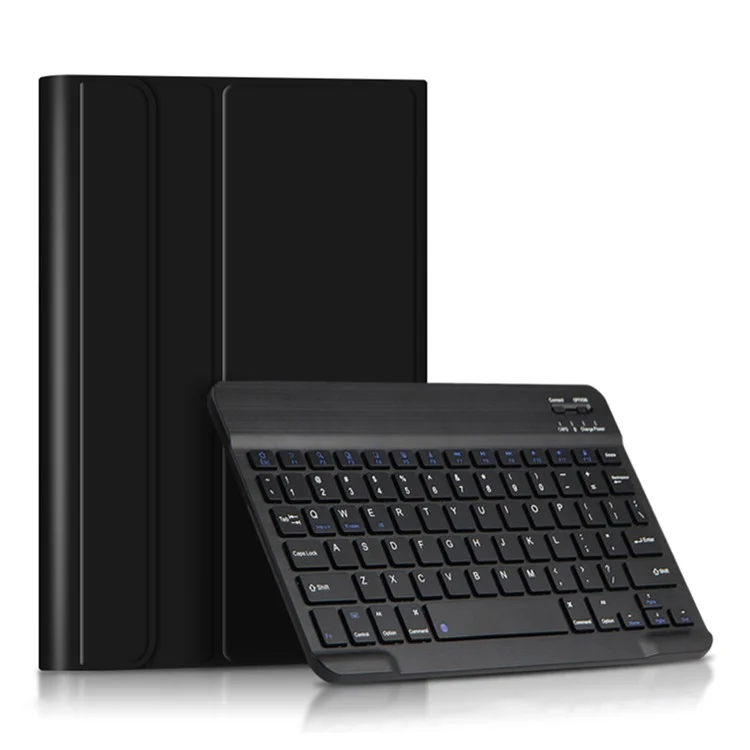 Für Huawei MatePad SE 10,4-Zoll-Lederstativ-Tablet-Hülle mit abnehmbarer magnetischer kabellose Tastatur (ohne Touchpad) - Schwarz