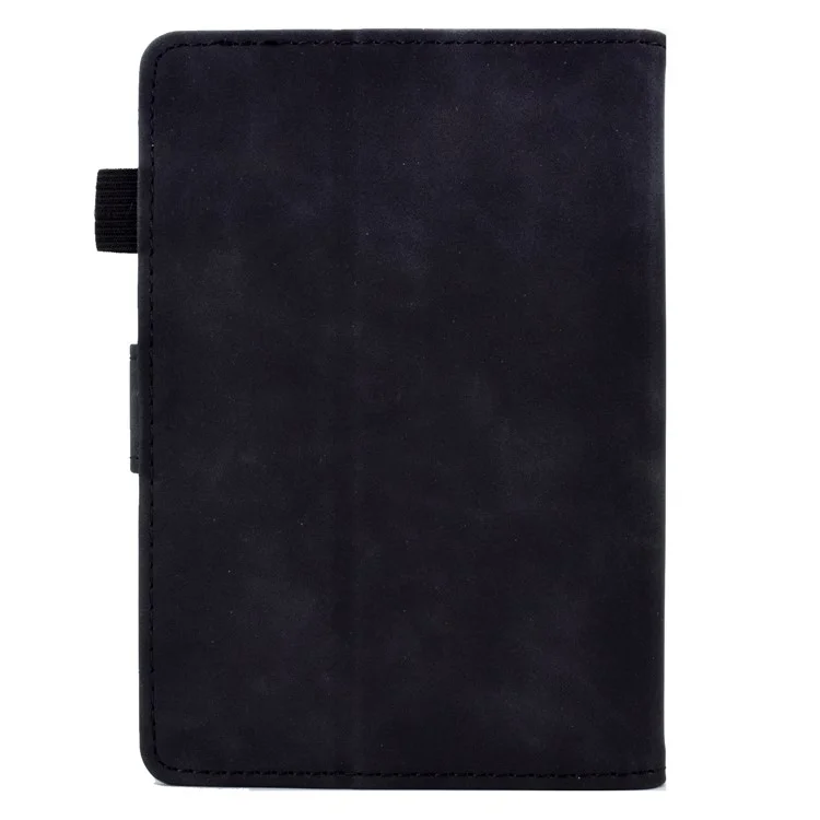 Für Amazon Kindle Paperwhite 5 (2021) Tower Bike Butterfly Muster Geprägtes E-reader-gehäuse Mikrofaser-lederkartenhalter Hülle Hülle - Schwarz