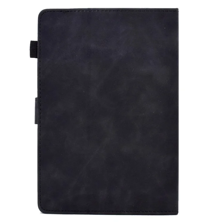 Microfiber Leather Case for Universal 7-inch Tablet, Tower Bike Butterfly Pattern Imprinted Shell Stand Smart Card Holder Protective Tablet Cover - Black