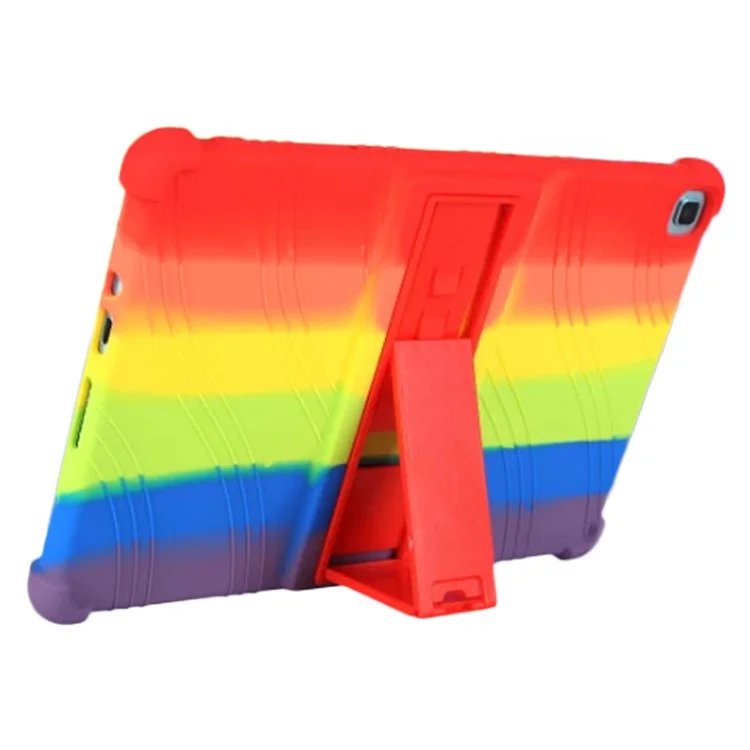 Funda de tableta de silicona suave For Honor Pad X8 con soporte - Arcoíris