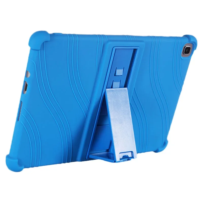 For Honor Pad X8 Soft Silicone Tablet Case PC Kickstand Drop Protection Tablet Cover - Bleu foncé