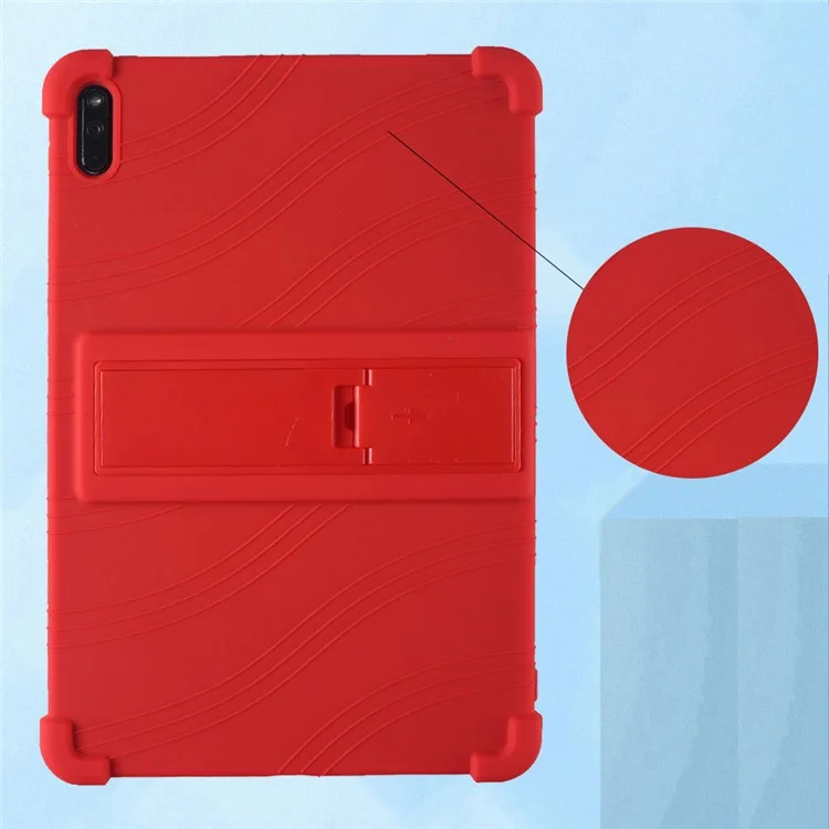 Cover protettiva per Huawei MatePad 11 (2021), custodia per tablet in silicone morbido con supporto integrato anti-caduta - Arcobaleno