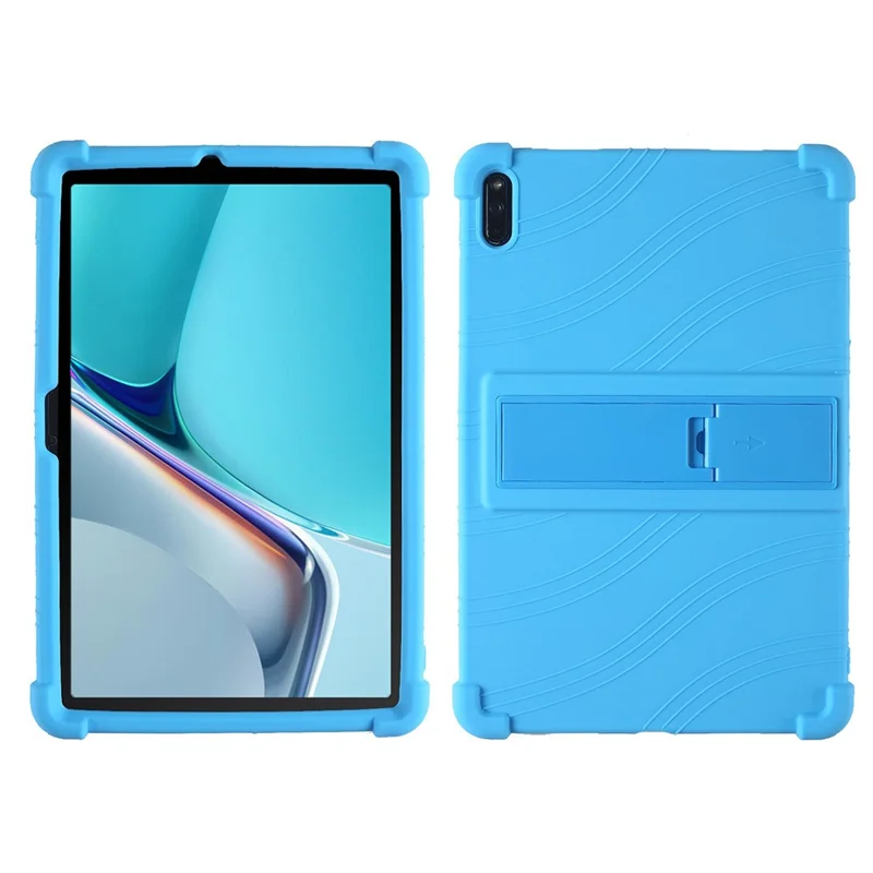 Protective Cover for Huawei MatePad 11 (2021), PC Kickstand Anti-fall Soft Silicone Tablet Case - Sky Blue
