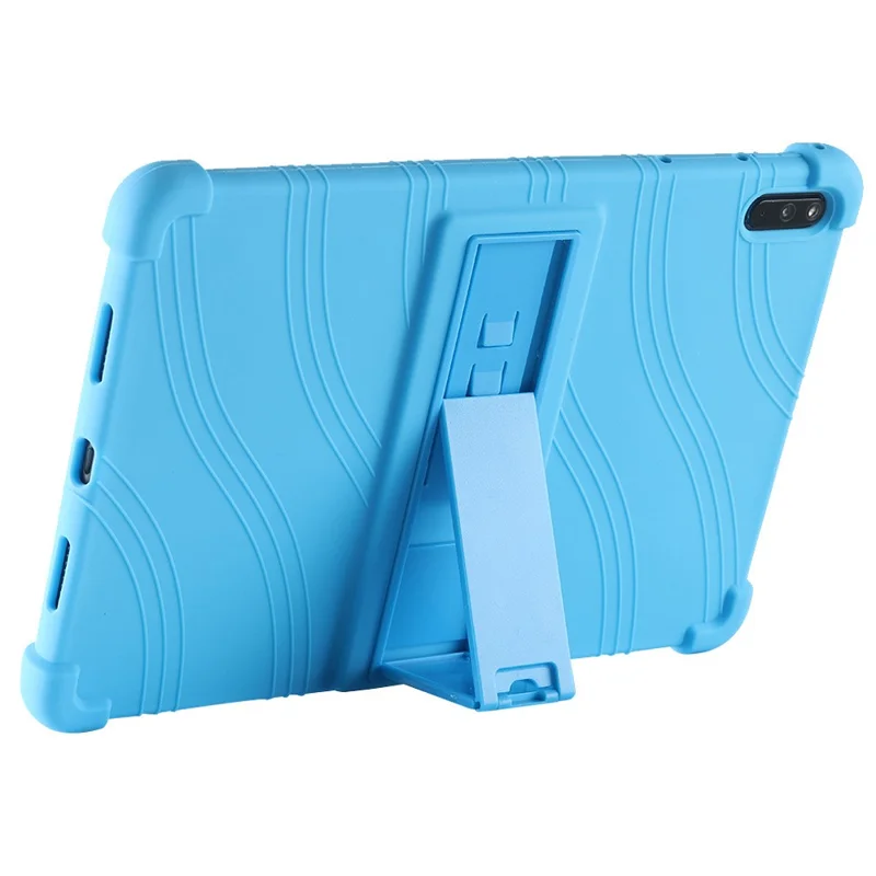 Protective Cover for Huawei MatePad 11 (2021), PC Kickstand Anti-fall Soft Silicone Tablet Case - Sky Blue