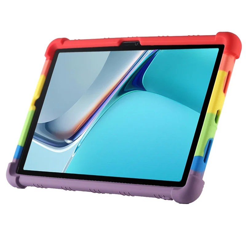 Protective Cover for Huawei MatePad 11 (2021), PC Kickstand Anti-fall Soft Silicone Tablet Case - Sky Blue