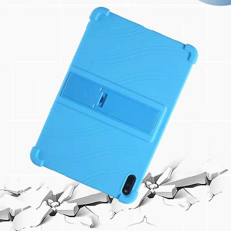 Protective Cover for Huawei MatePad 11 (2021), PC Kickstand Anti-fall Soft Silicone Tablet Case - Red