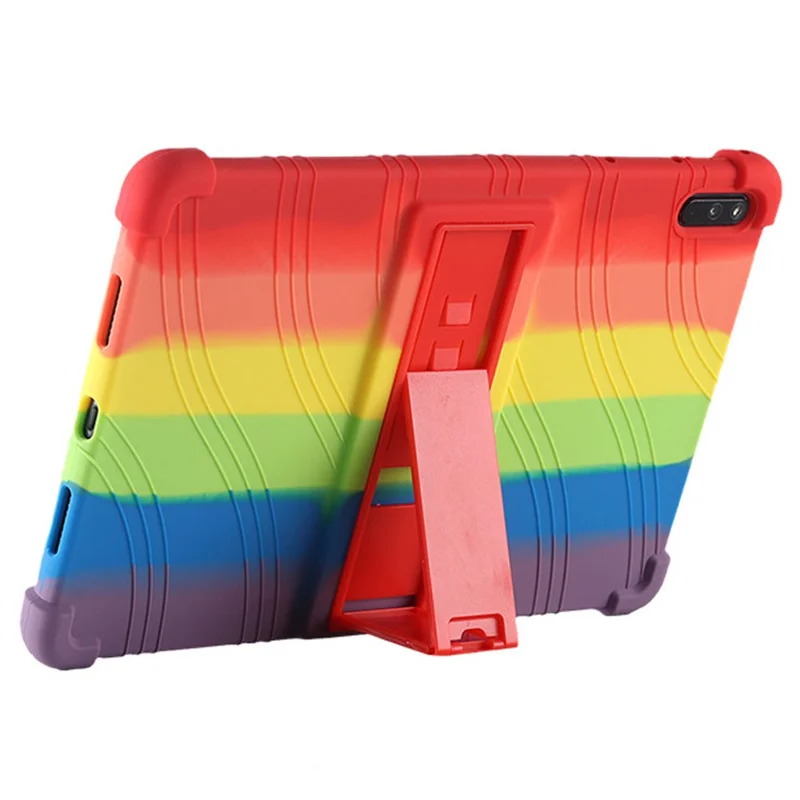 Protective Cover for Huawei MatePad 11 (2021), PC Kickstand Anti-fall Soft Silicone Tablet Case - Orange