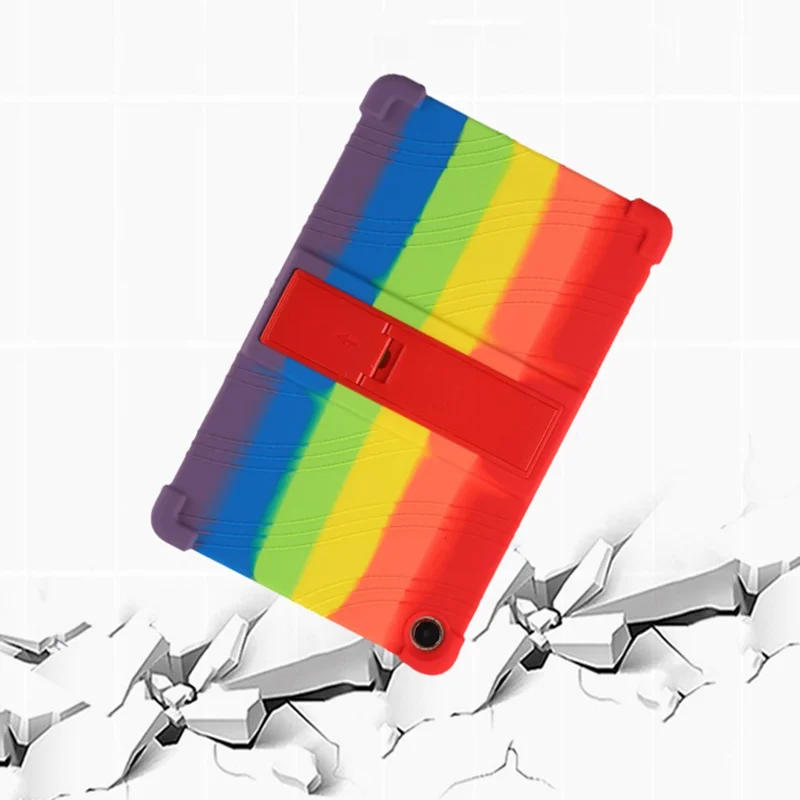 Protective Cover for Realme Pad 10.4-inch, PC Kickstand Scratch Resistant Soft Silicone Tablet Case - Dark Blue