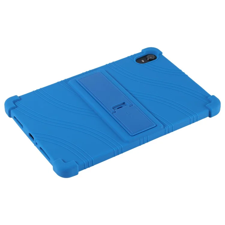 Étui de protection pour Oppo Pad 11 pouces, étui pour tablette en silicone souple absorbant les chocs avec support PC - Bleu foncé