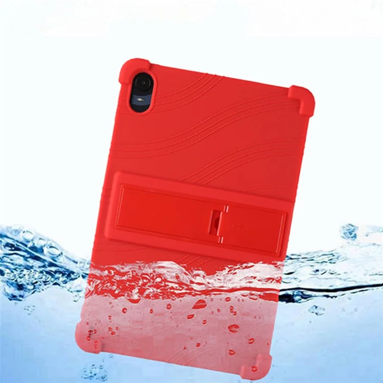 Étui de protection pour Oppo Pad 11 pouces, étui pour tablette en silicone souple absorbant les chocs avec support PC - Bleu foncé