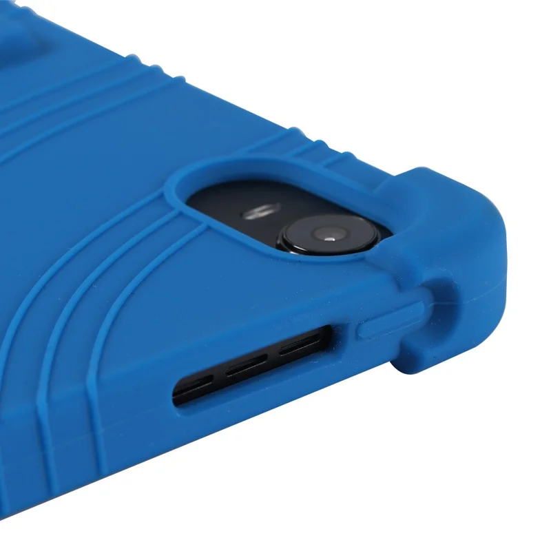 Protective Cover for Oppo Pad 11-inch, Shock-absorbing Soft Silicone Tablet Case with PC Kickstand - Red