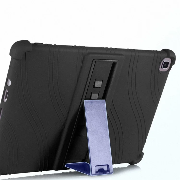 Soft Silicone Cover for Honor Pad 7 10.1-inch 2020, Tablet Protective Case with PC Kickstand Design - Black