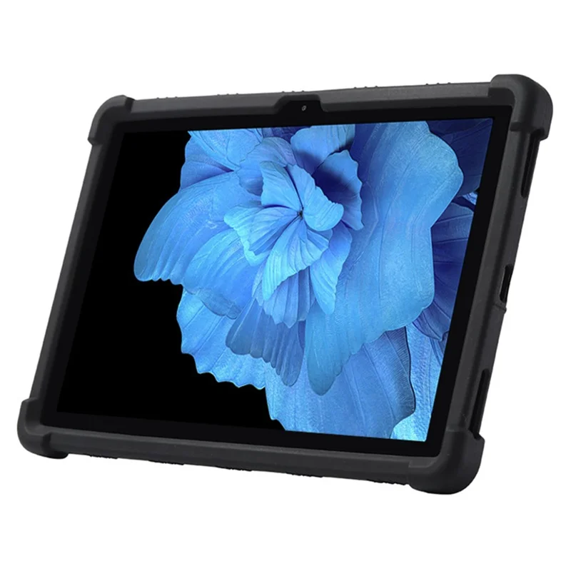 غطاء واقٍ لجهاز vivo Pad، غطاء لوحي من السيليكون اللين مقاوم للخدوش مع دعامة من مادة البولي كربونات - أسود