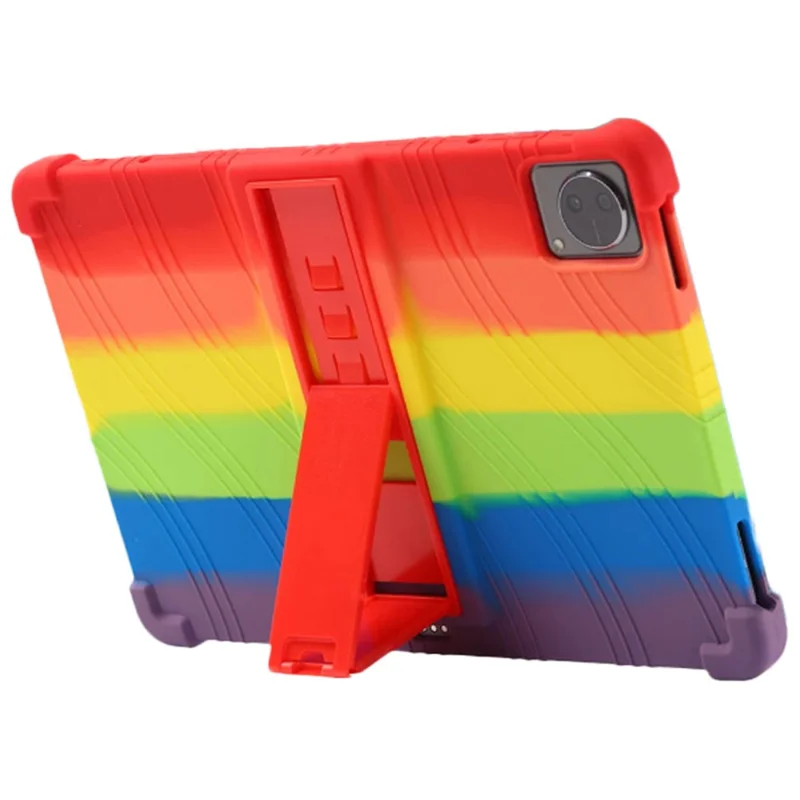 Защитный чехол для vivo Pad, противоударный мягкий силиконовый чехол для планшета с ПК-подставкой - красный