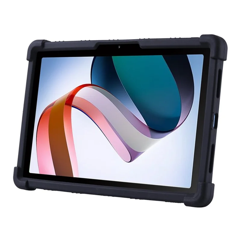 For Xiaomi Redmi Pad Protective Cover, Shock-absorbing Soft Silicone Tablet Case with PC Kickstand - Orange