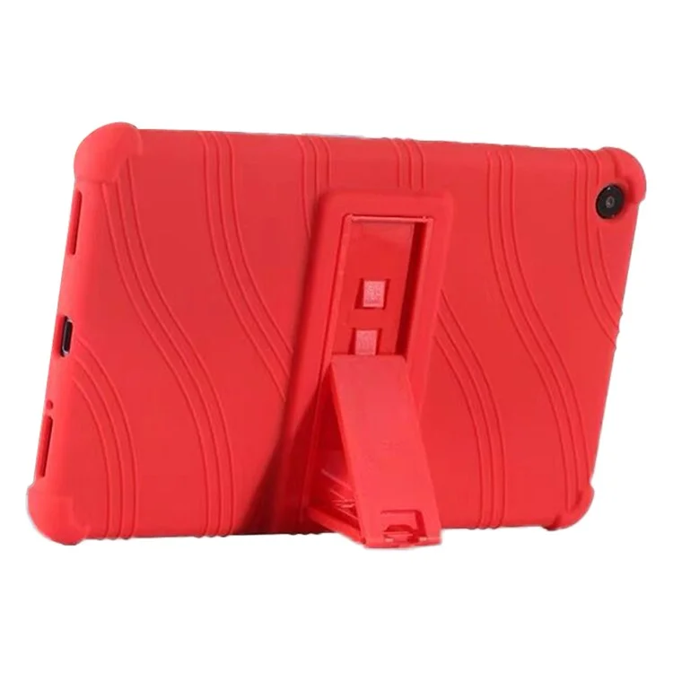 Protective Cover for Xiaomi Mi Pad 4, Flexible Silicone Tablet Case with PC Kickstand Design - Dark Blue