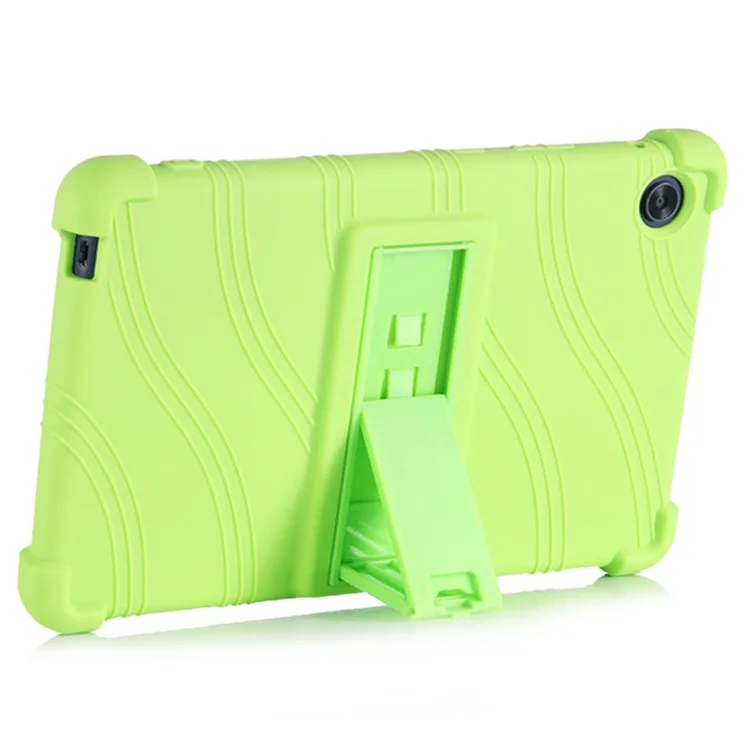 Protective Cover for Huawei MatePad T8 8-inch 2020 (KOB2-L09 / W09), Soft Silicone Tablet Case with PC Kickstand - Green