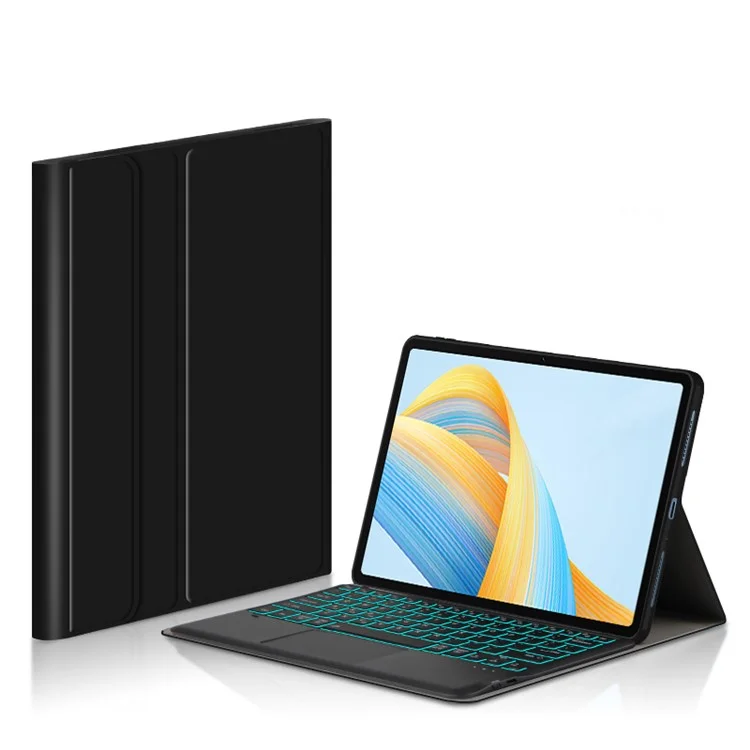 For Honor Pad V8 Pro Backlight Touchpad Bluetooth-compatible Keyboard with Pen Slot Leather Tablet Case