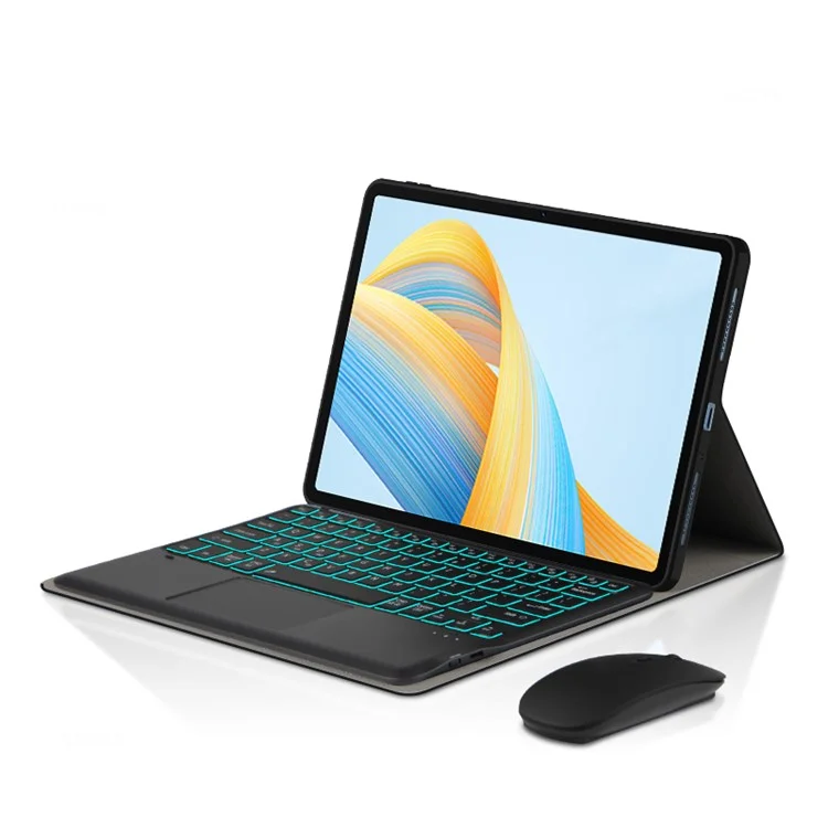 For Honor Pad V8 Pro Backlight Touchpad Bluetooth-compatible Keyboard with Pen Slot Leather Tablet Case