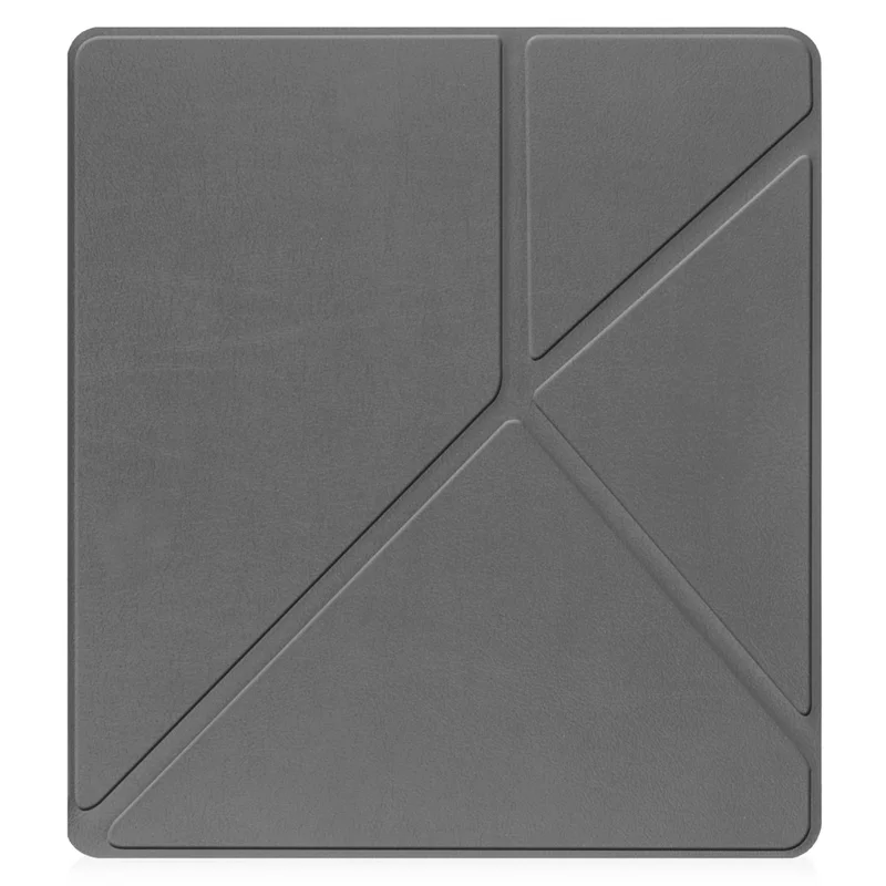 For Amazon Kindle Scribe Origami Stand PU Leather+TPU E-book Reader Case Shockproof E-Reader Cover with Auto Wake / Sleep - Grey