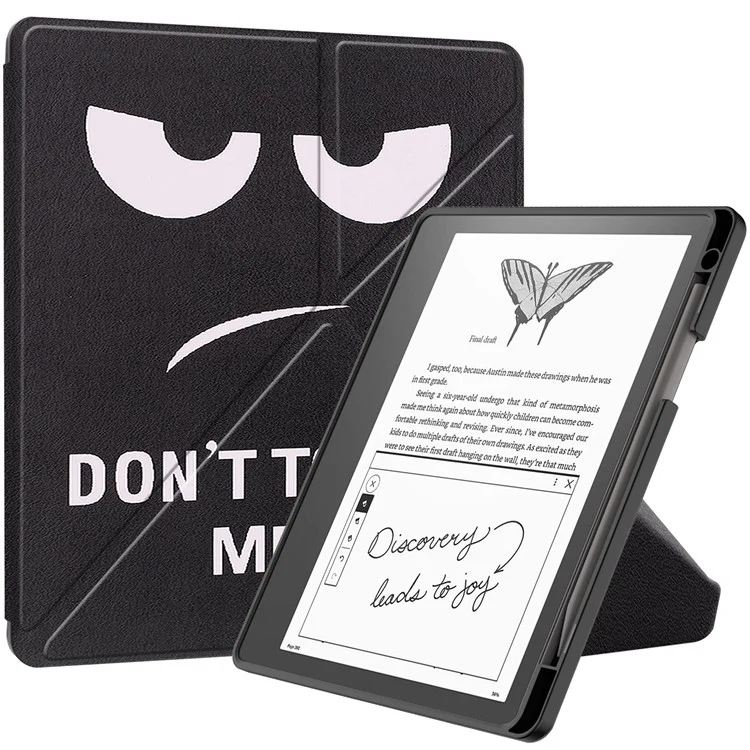 Pour Amazon Kindle Scribe Pattern Printing Design Leather E-Reader Case Origami Stand Cover E-book Reader Shell avec Auto Wake / Sleep - Big Eyes