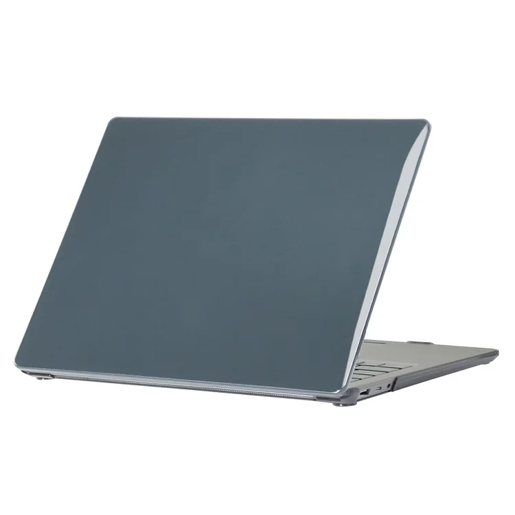 Pour Microsoft Surface Laptop 3 / 4 / 5 (1868 / 1951) Version Clavier Métal Étui de Protection PC Cristal Dur Résistant aux Chocs Étui pour Ordinateur Portable Notebook - Noir