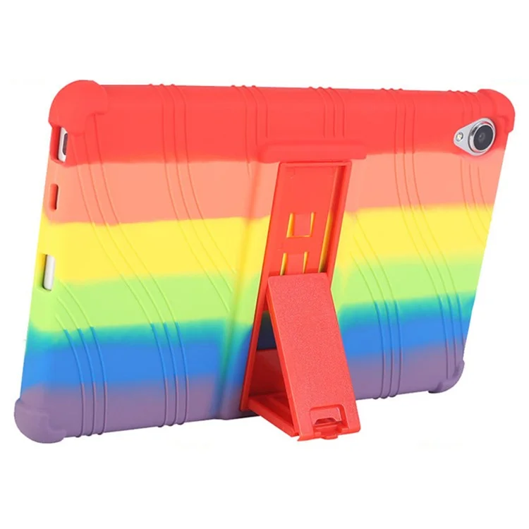 Pour Lenovo Tab M8 (3e génération) / Tab M8 (2e génération) TB-8506FS / Étui de protection en silicone XS Anti-dérapant avec support - Vert