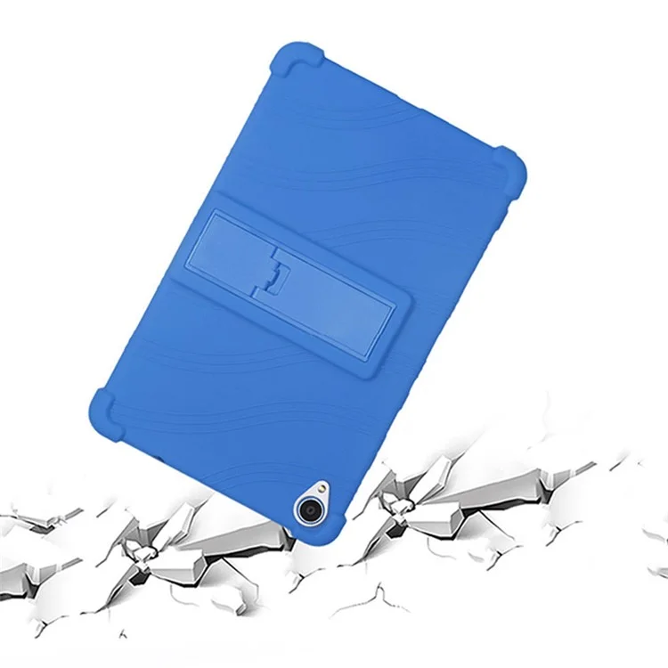 Pour Lenovo Tab M8 (3e génération) / Tab M8 (2e génération) TB-8506FS / Étui de protection en silicone XS Anti-dérapant avec support - Vert