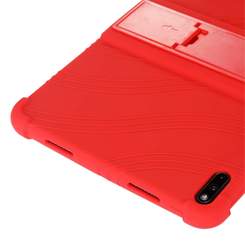 For Huawei MatePad Pro 10.8 (2021) MRR-W19 Shockproof Silicone Tablet Case PC Kickstand Protective Cover - Sky Blue