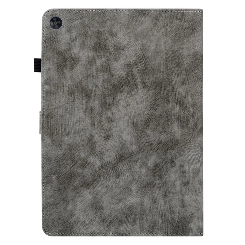 Чехол-подставка из искусственной кожи с забавным рисунком тигра для Huawei MatePad SE 10,4 дюйма, с отделением для карт, откидной, серый