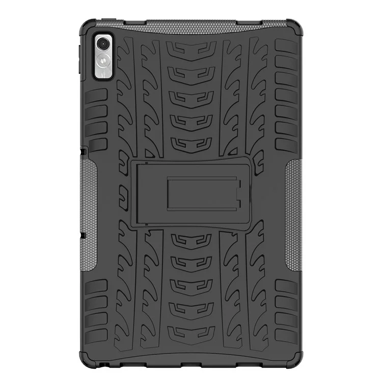 Per Lenovo Scheda P11 Gen 2 Antidrop Tavoletta Texture Pneumatici Kickstand Tpu Tablet Protettivo Per pc - Nero