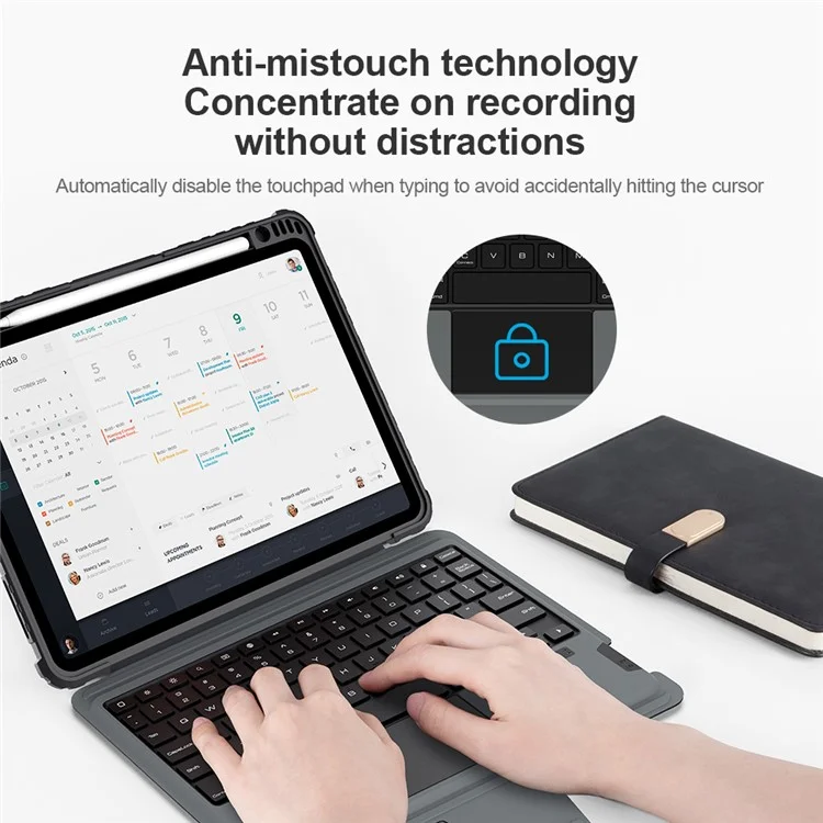 NILLKIN Bumper Combo Tastiera Bluetooth Custodia in Pelle per iPad Air 11 (2024) / Air (2022) / (2020) / Pro 11 (2020) / (2021) / (2022)