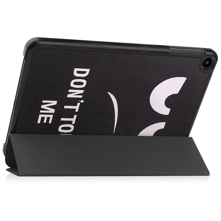 Pour Huawei MatePad SE 10.4 pouces Étui de protection Trifold Stand Auto Sleep / Wake Tablet Impression de motif Impression PU Cuir Folio Anti-rayures Étui pour tablette - Ne me touchez pas