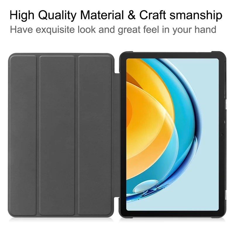 For Huawei MatePad SE 10.4-inch Trifold Stand Auto Sleep / Wake Tablet Cover Pattern Printing PU Leather Folio Anti-scratch Tablet Case -  Starry Sky