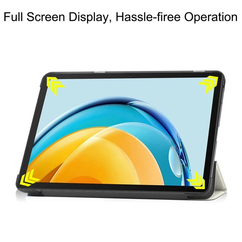 Per Huawei MatePad SE 10.4 pollici Trifold Stand Auto Sleep / Wake Tablet Cover Pattern Printing PU Leather Folio Anti-scratch Tablet Case - Gatto