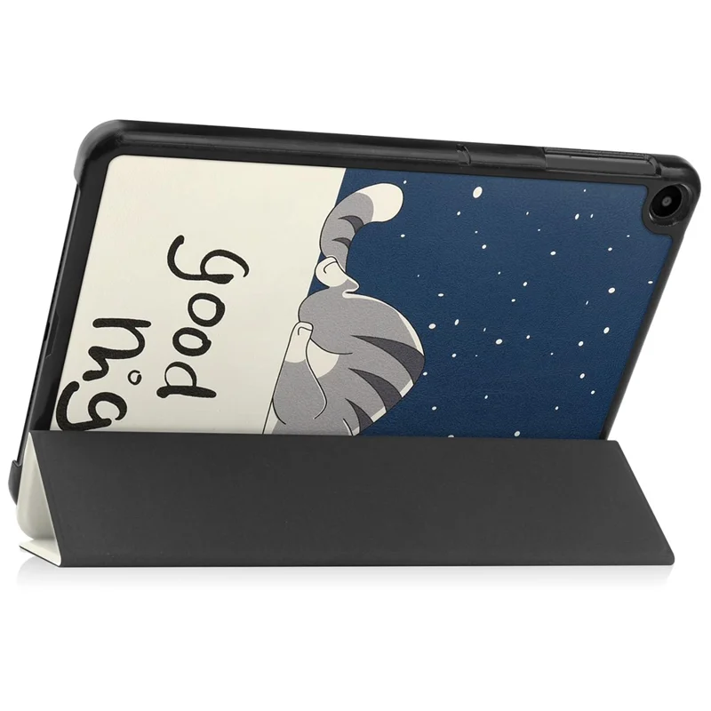 Per Huawei MatePad SE 10.4 pollici Trifold Stand Auto Sleep / Wake Tablet Cover Pattern Printing PU Leather Folio Anti-scratch Tablet Case - Gatto