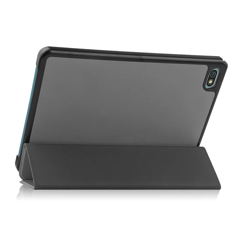 For Blackview Oscal Pad 10 Tri-fold PU Leather Tablet Case Stand Auto Wake / Sleep Anti-scratch Tablet Cover - Grey