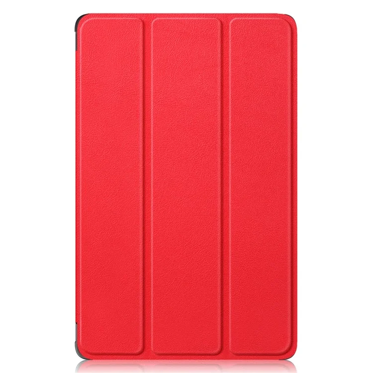 Per Huawei MatePad SE 10.4 pollici Custodia in pelle PU Tablet Tri-fold Stand Anti-caduta Copertura Tablet - Rosso