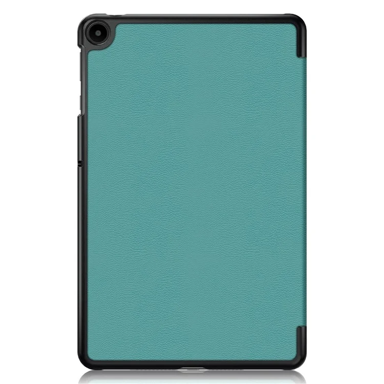 Pour Huawei MatePad SE 10.4 pouces Étui en cuir PU pour tablette Tri-fold Stand Anti-chute Housse de tablette - Vert noirâtre