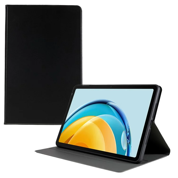 Capa de Couro PU para Huawei MatePad SE 10.4 polegadas, Capa Protetora de Tablet com Suporte - Preta